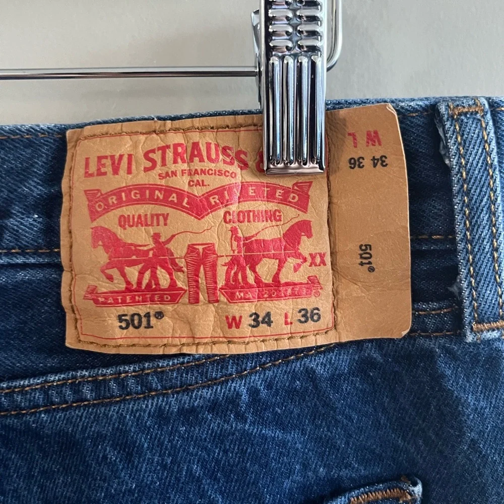 Levi's‎ 501 XX - Dark Wash Water<less Size 34 x 36